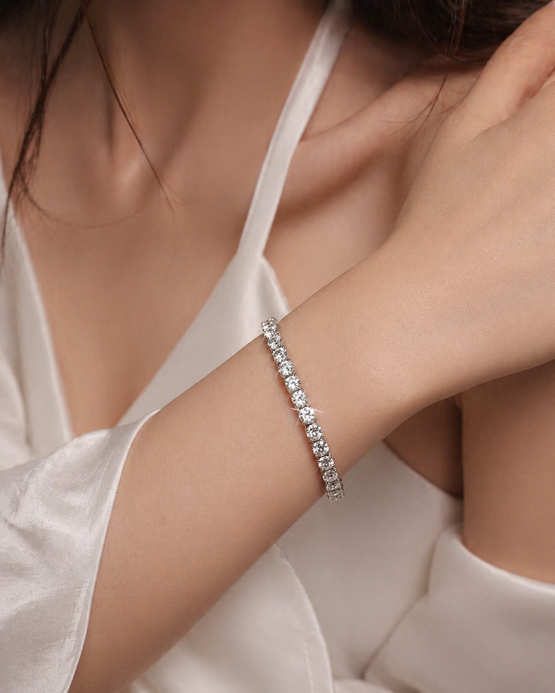 Queen Zalika Tennis Bracelet – Classic Box Clasp