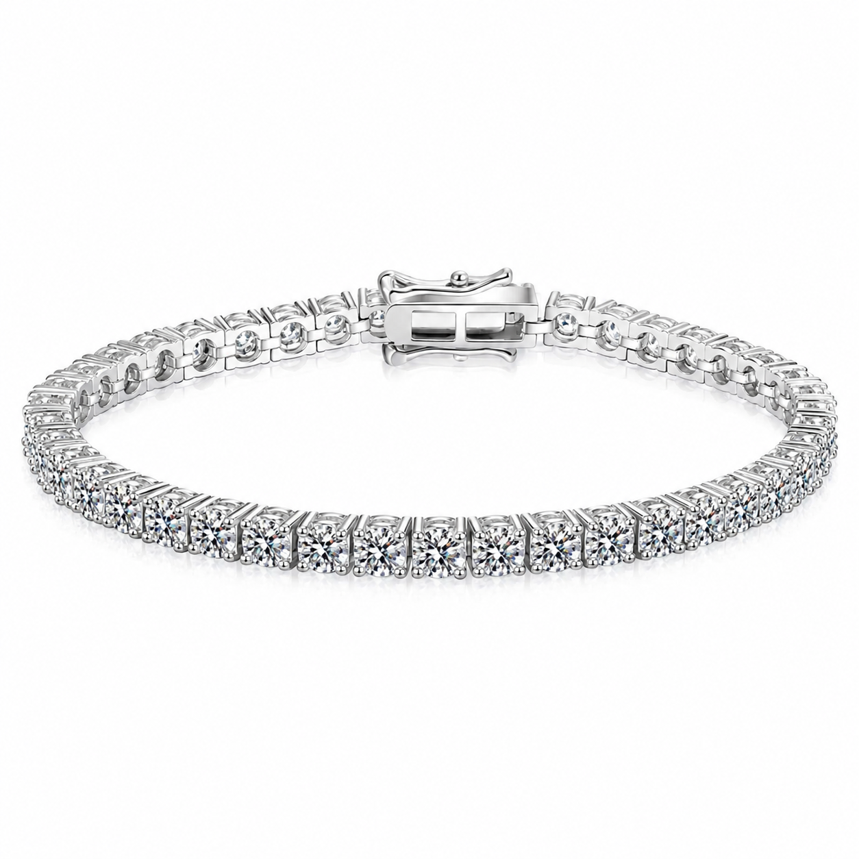 Queen Zalifa Tennis Bracelet – Double Safety Clasp