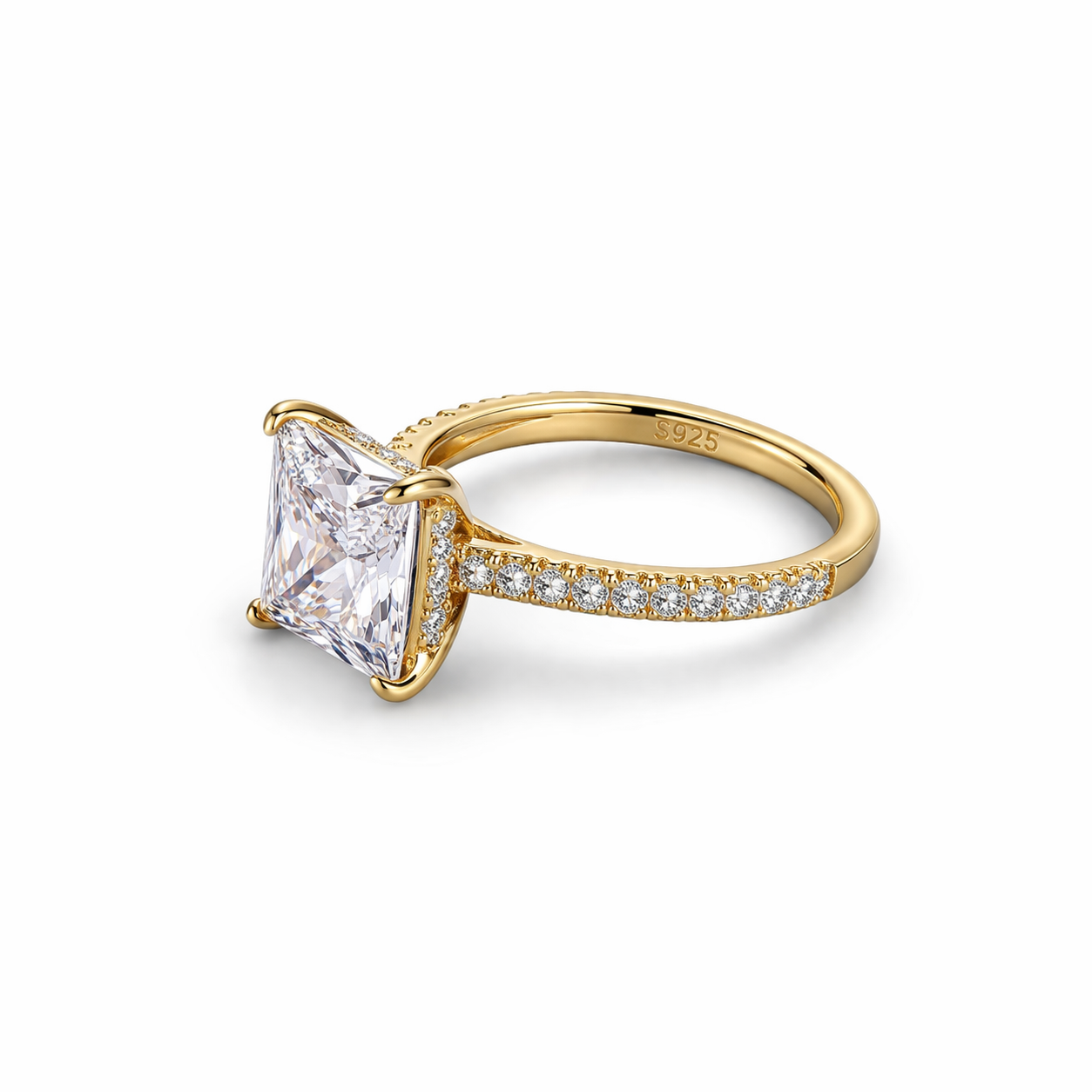 Queen Zulaikha -Princess  Pavé Solitaire