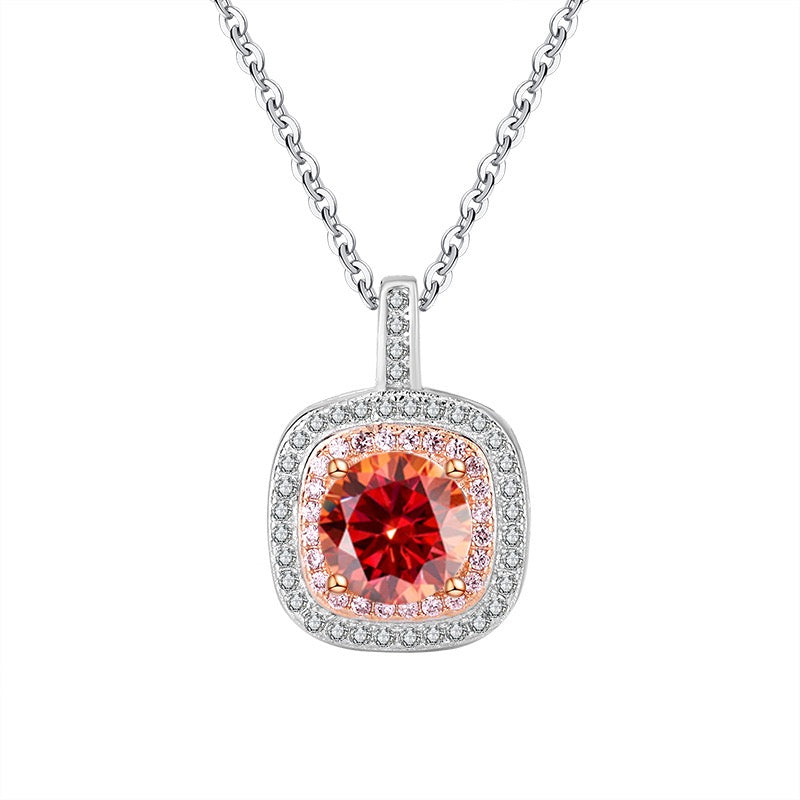 1CT Queen Elizabeth Halo Pendant