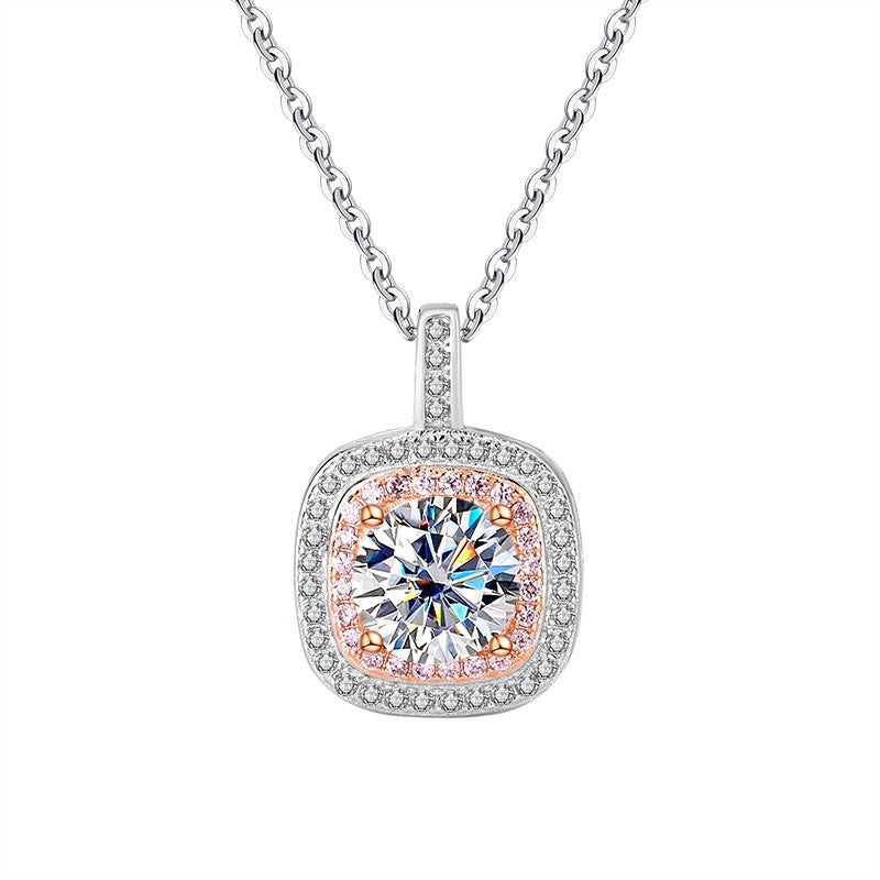 1CT Queen Elizabeth Halo Pendant