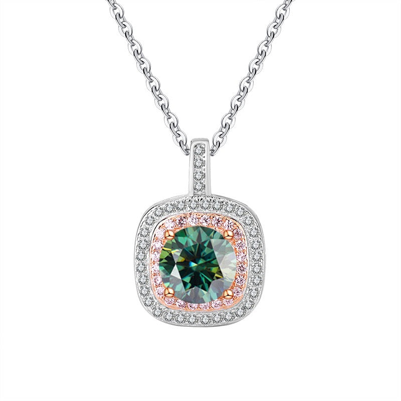 1CT Queen Elizabeth Halo Pendant