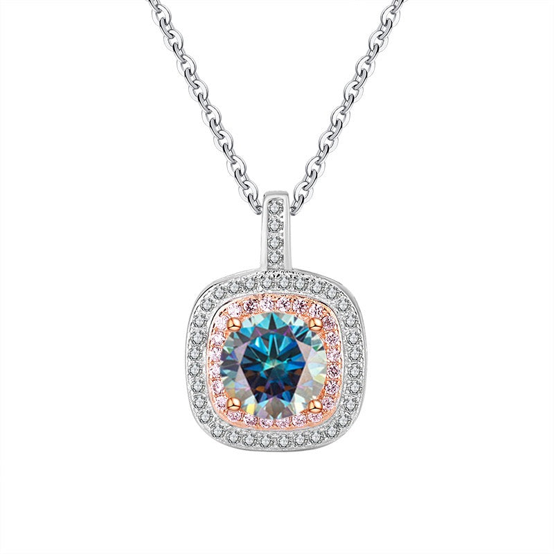 1CT Queen Elizabeth Halo Pendant