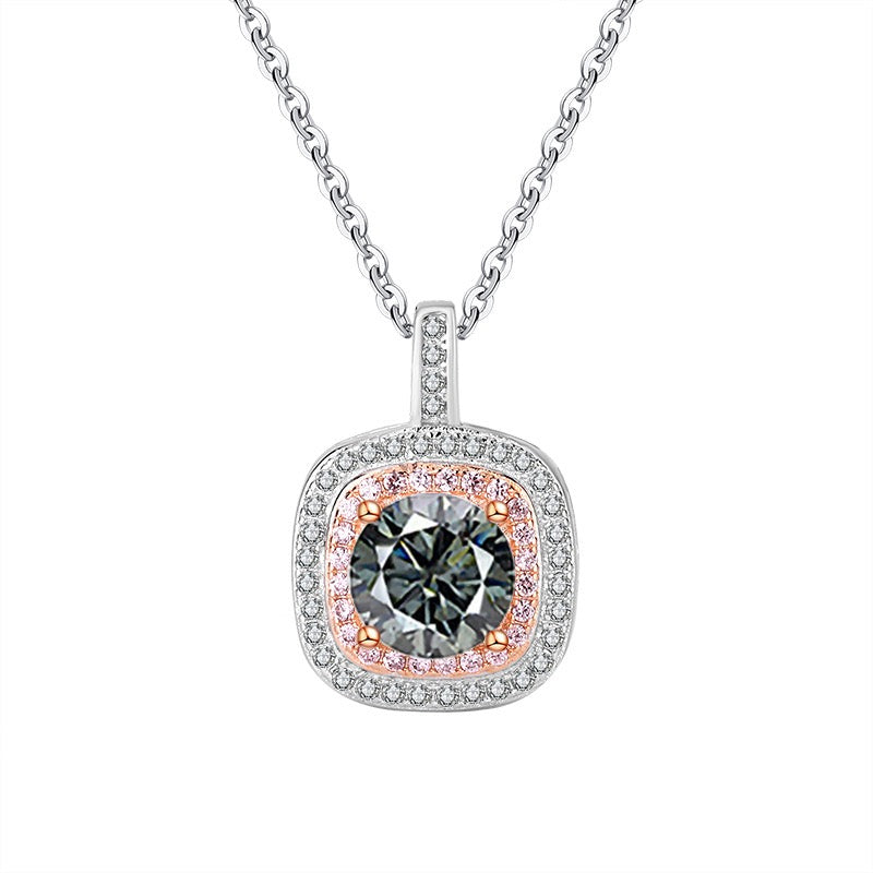 1CT Queen Elizabeth Halo Pendant