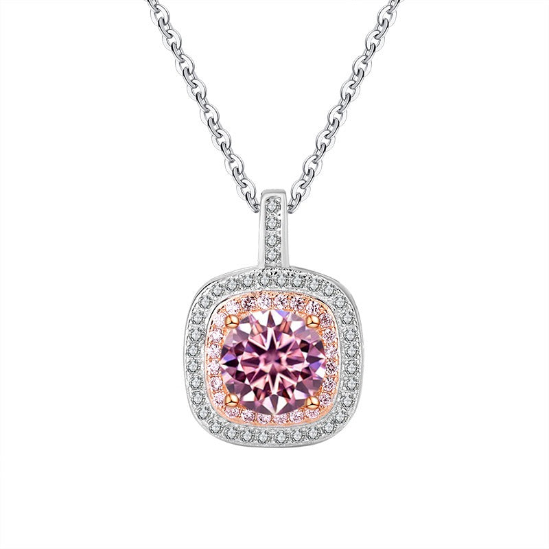 1CT Queen Elizabeth Halo Pendant