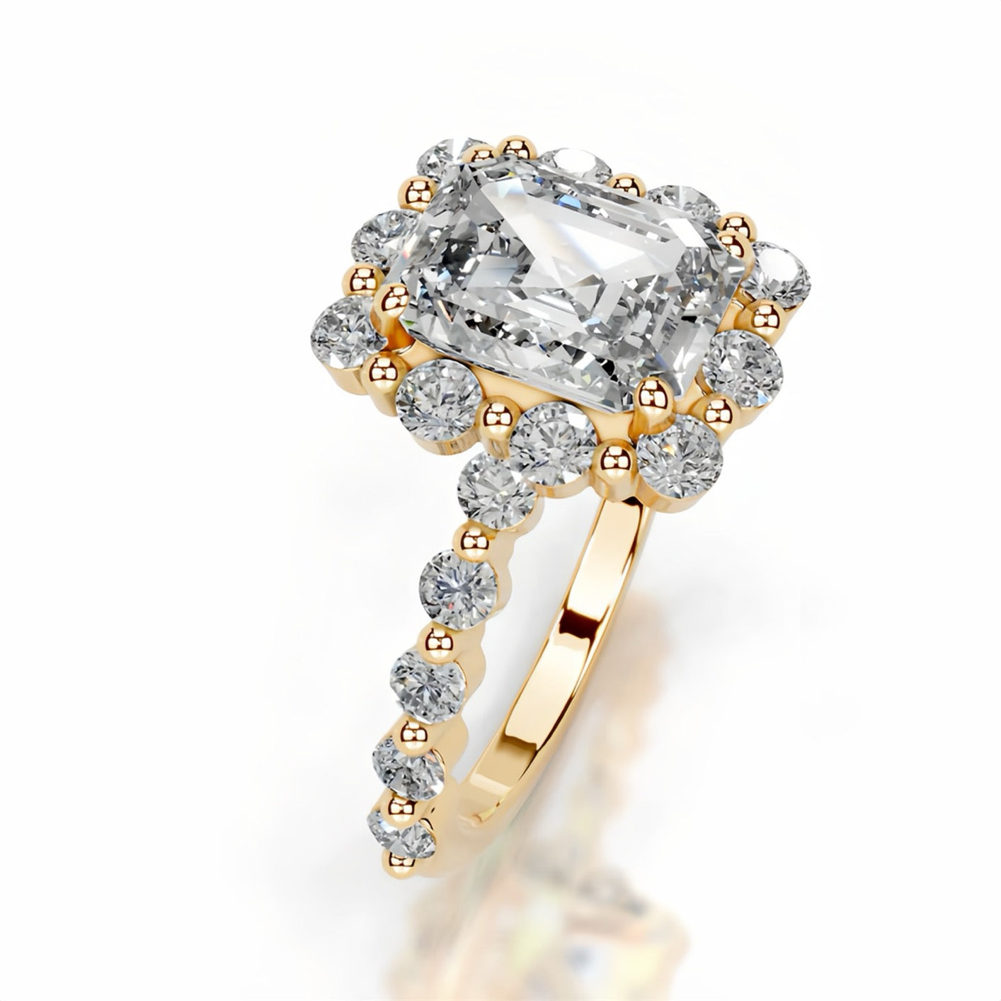 2CT Queen Najwa Marquise Moissanite Ring