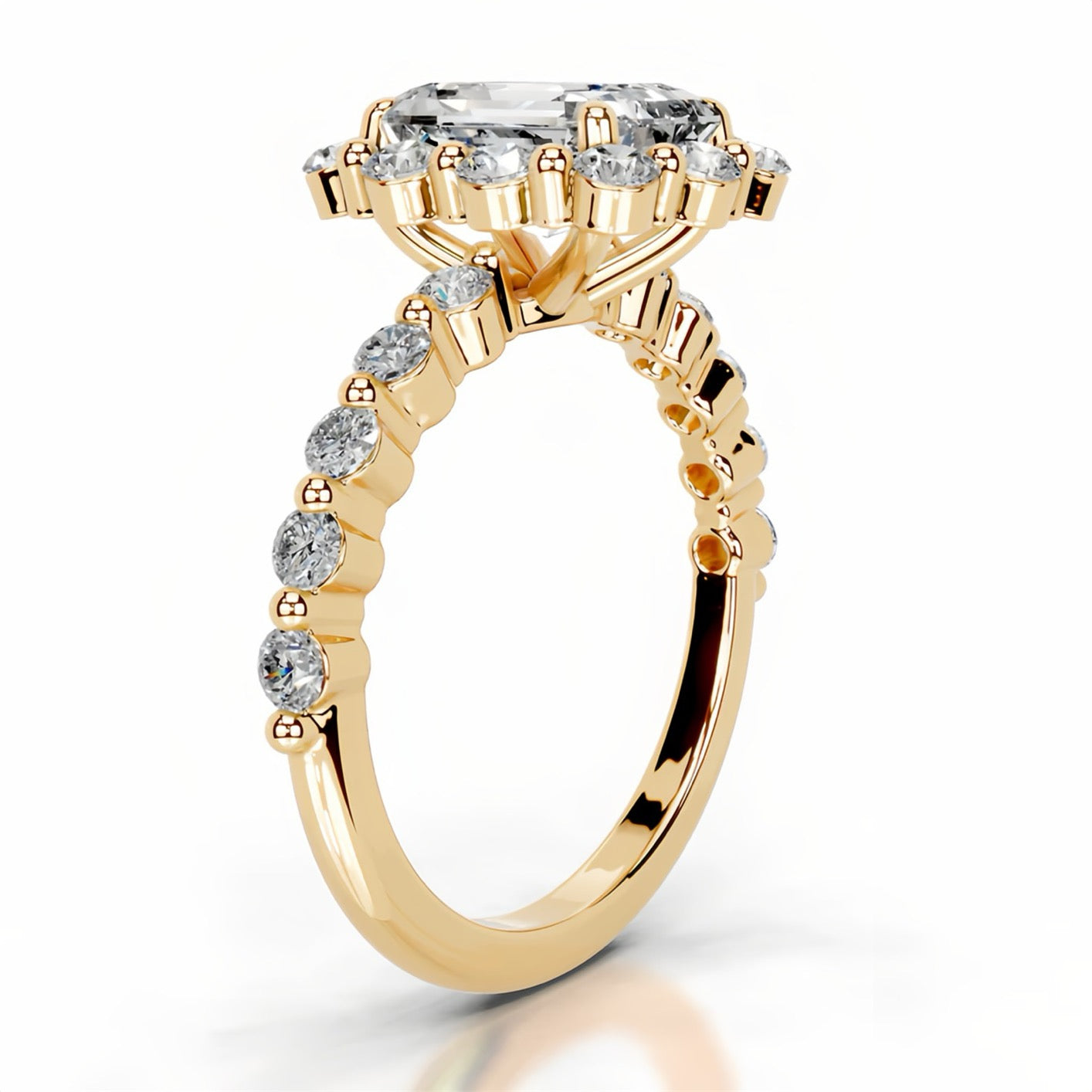 2CT Queen Najwa Marquise Moissanite Ring
