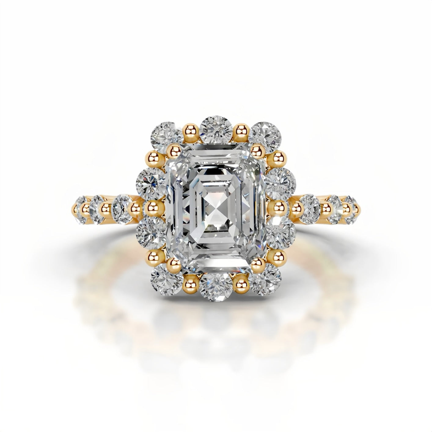 2CT Queen Najwa Marquise Moissanite Ring